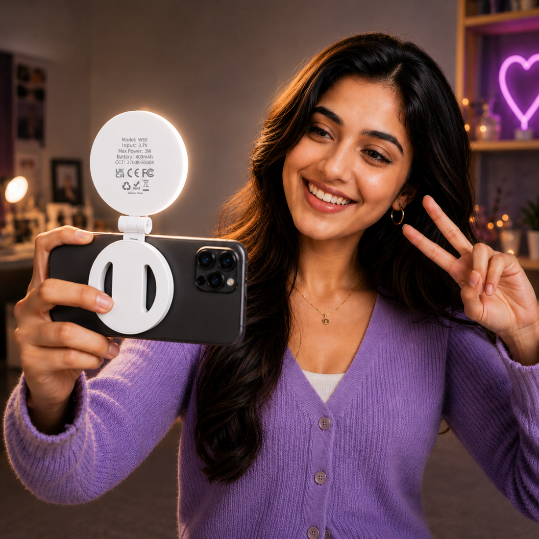 magnetic selfie light